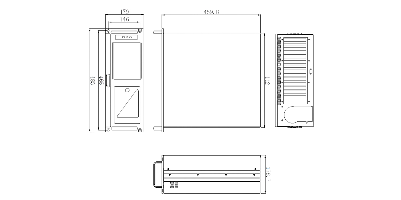 Deminsion of 4U Work Station