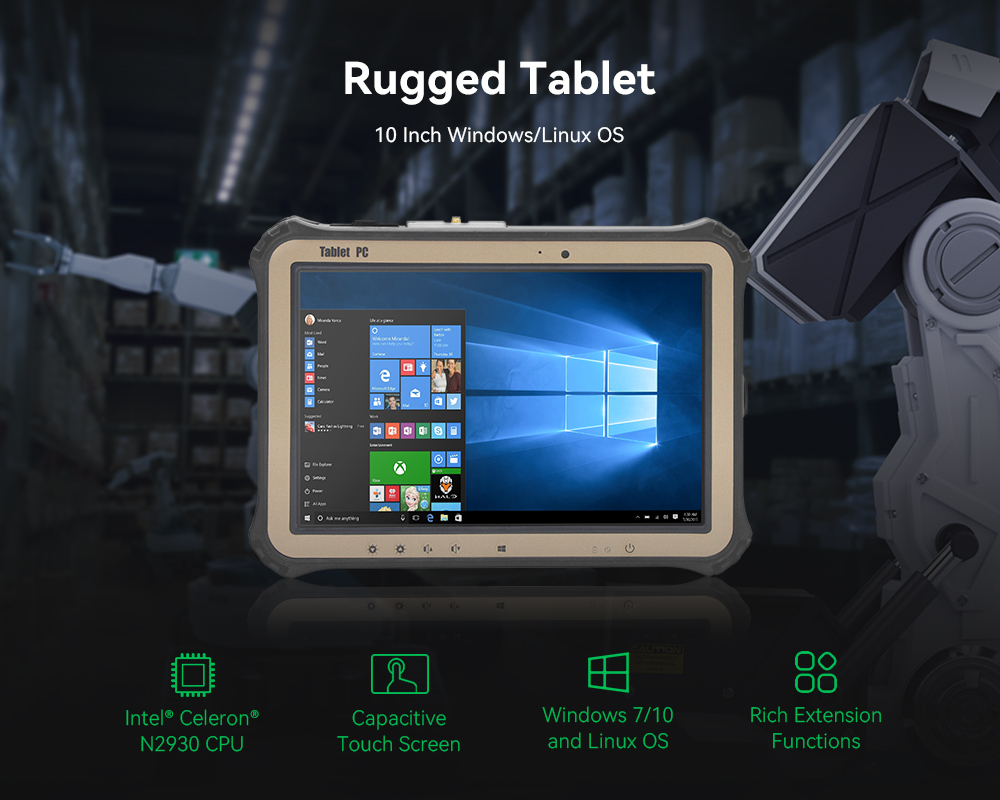 Details of 10 Inch Windows Intel N2930 Rugged Tablet