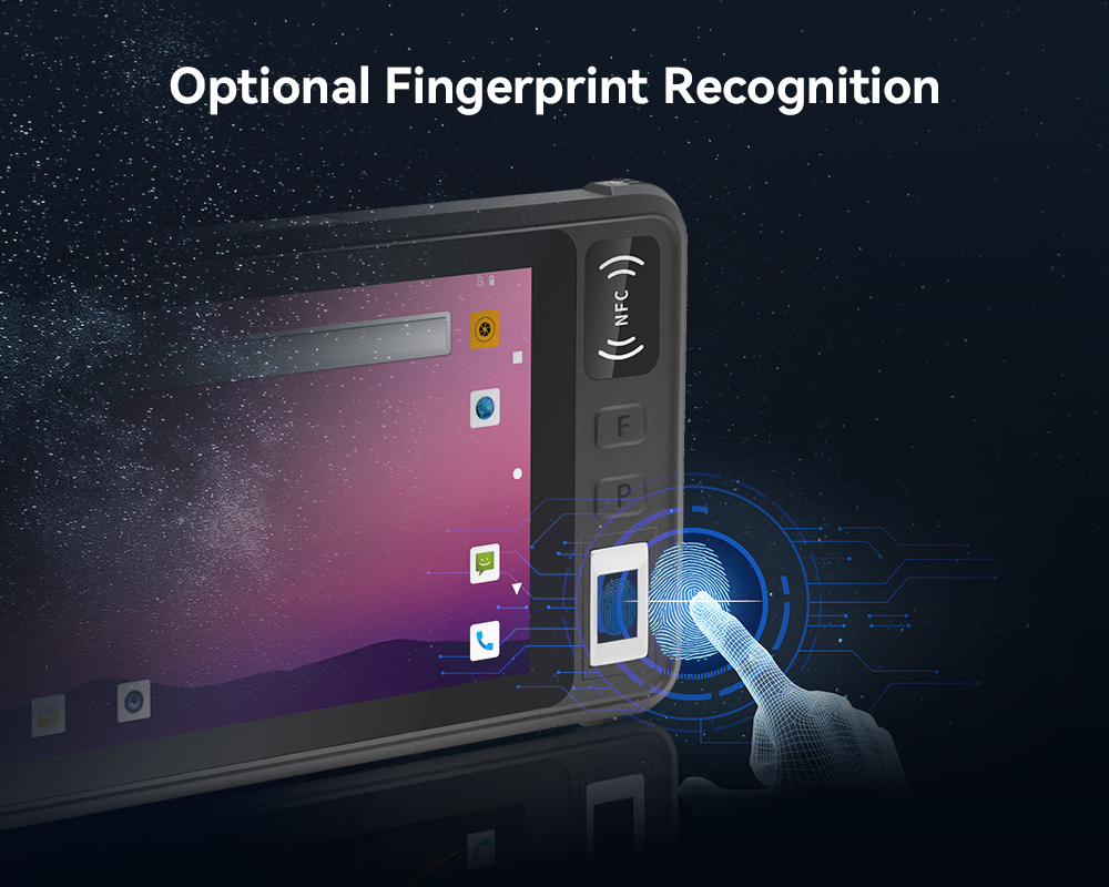 Details of 8 Inch MTK 6771 Front NFC Fingerprint Rugged Tablet